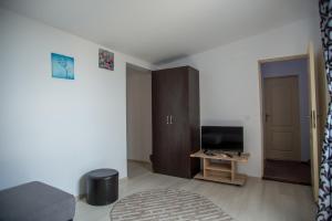 TV a/nebo společenská místnost v ubytování Andreea Residence Mamaia Nord