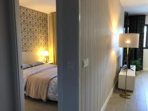 Posteľ alebo postele v izbe v ubytovaní New apartment in San Juan Playa, Alicante PAU5