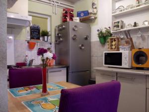 Η κουζίνα ή μικρή κουζίνα στο Apartman Teuta Zagreb