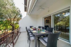 Balkón nebo terasa v ubytování Guesthouse Klara