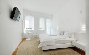 TV a/nebo společenská místnost v ubytování Boutique Hotel Imperialart