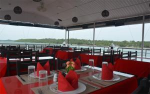 A restaurant or other place to eat at Trinco Lagoon