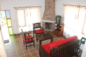 Een zitgedeelte bij Alcalá Cabañas Campestres