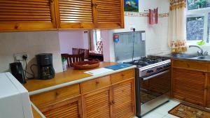 Kuchyň nebo kuchyňský kout v ubytování Hibiscus House Seychelles Self Catering
