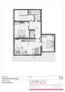 Plan piętra w obiekcie Ferienwohnung Eberl