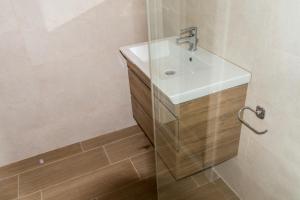 A bathroom at Chandris Apartments