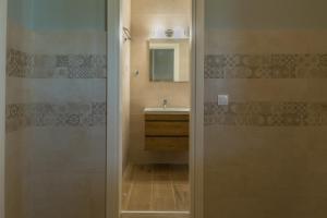 A bathroom at Chandris Apartments
