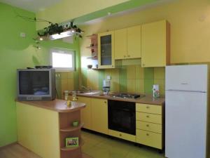Kuchyň nebo kuchyňský kout v ubytování Apartment GREEN Jelsa