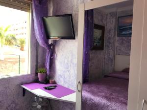 TV a/nebo společenská místnost v ubytování Rooms Complex "Cristimar", Los Cristianos