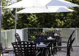 Patio nebo venkovní prostory v ubytování Hotel Blutenburg