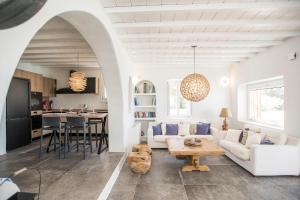 אזור ישיבה ב-9 Islands Suites Mykonos