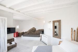 אזור ישיבה ב-9 Islands Suites Mykonos