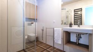Kúpeľňa v ubytovaní A+ apartament Rajska