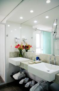Kylpyhuone majoituspaikassa Everest Rio Hotel