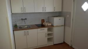 Kuchyň nebo kuchyňský kout v ubytování Apartments Babić