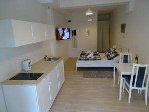 Kuchyňa alebo kuchynka v ubytovaní Job studio apartments