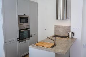 Kuchyň nebo kuchyňský kout v ubytování Apartman Lesni Pramen + 9 fotografií