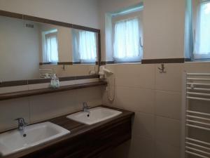 Koupelna v ubytování Ferienwohnung Alpklang