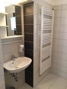 Koupelna v ubytování Pizza Tábor Apartman