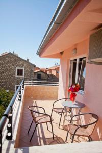 Balkón nebo terasa v ubytování Apartments Stanka