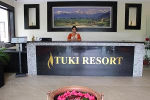 Lobi ili recepcija u objektu Tuki Resort Pokhara
