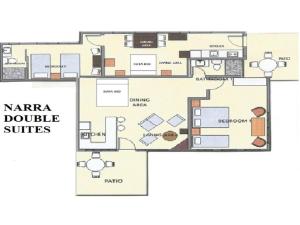 Půdorys ubytování Agreeable Family Baguio Suites