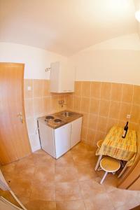 Kuchyň nebo kuchyňský kout v ubytování Apartments Stanka
