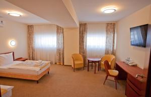 TV a/nebo společenská místnost v ubytování Hotel Rubin