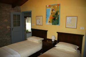 Cama ou camas em um quarto em Villa Elena Buzet