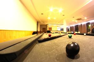 Biliár nebo kulečník v ubytování Hotel Durao