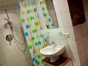 Ένα μπάνιο στο Ferienwohnungen Hackl Ulrike