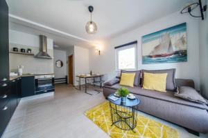 Kuchyň nebo kuchyňský kout v ubytování Apartmani Ponta