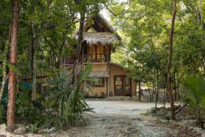 a house in the middle of the forest at MELI-MELO P&B in Tulum