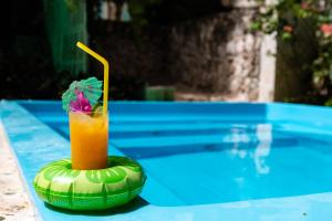 napój na krążowniku przy basenie w obiekcie Riviera Punta Cana Eco Travelers w Punta Cana