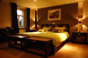 Postel nebo postele na pokoji v ubytování Le Bien-Aller des Perêts