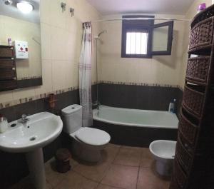 Koupelna v ubytování Casa El Cabrero