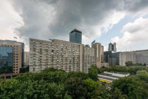 Výhľad na mesto Varšava alebo výhľad na mesto priamo z apartmánu