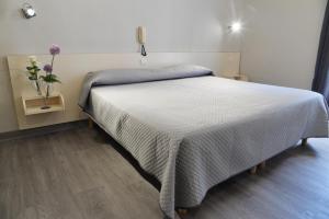 Postel nebo postele na pokoji v ubytování Hôtel Acropolis - Lourdes