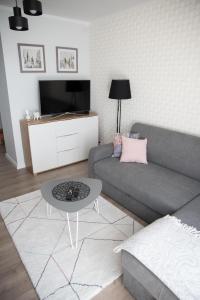 TV a/nebo společenská místnost v ubytování Apartament Soft 11