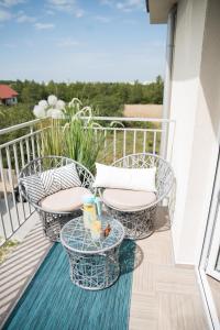 Balkón nebo terasa v ubytování Apartament Soft 11