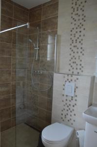 Koupelna v ubytování Apartmány Charlie