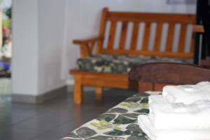Postel nebo postele na pokoji v ubytování IRUPÉ APART HOTEL