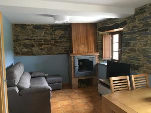 Χώρος καθιστικού στο Apartamentos Carola