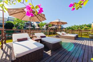 Ein Balkon oder eine Terrasse in der Unterkunft Hoi An Eco Lodge & Spa