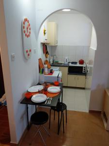 Kuchyň nebo kuchyňský kout v ubytování AS Apartments Risan