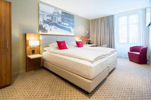 Hotel Wartmann am Bahnhof客房内的一张或多张床位