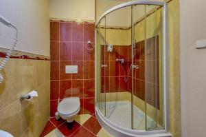 Koupelna v ubytování Hotel Tevel