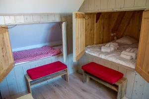 Postel nebo postele na pokoji v ubytování Stee in Stad
