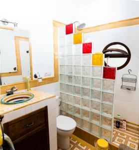 Ванная комната в Finca Casa Halcon