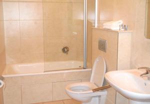 Koupelna v ubytování Apartmán Lednice